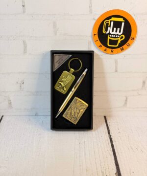 ست فندک و جاسوییچی خودکار دار کد 458-34