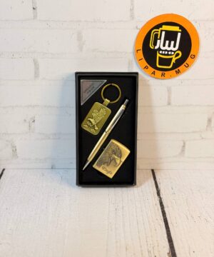 ست فندک و جاسوییچی خودکار دار کد 458-34