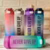 قمقمه 1000 میل دکمه ای NEVER GIVE UP برند EYUN