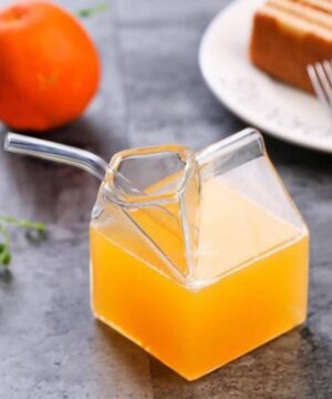 لیوان طرح پاکت شیر مدل