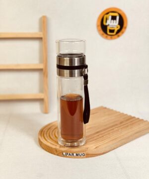 لیوان دمنوش Glass Cup کد 7383