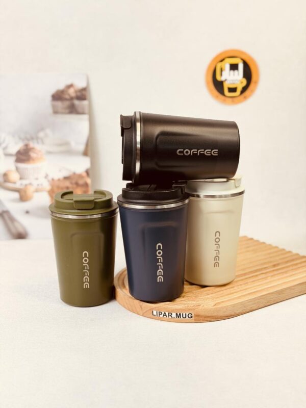 تراول ماگ بدنه پلاستیکی کافی coffee حجم 380 میل کد 1120