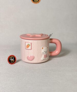 ماگ طرح برجسته گربه و خرس کد 7458