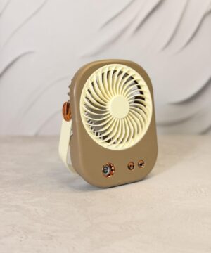 پنکه رو میزی استند دار پینترستی چراغ دار FAN PORTABLE TABLE FAN کد HM-154