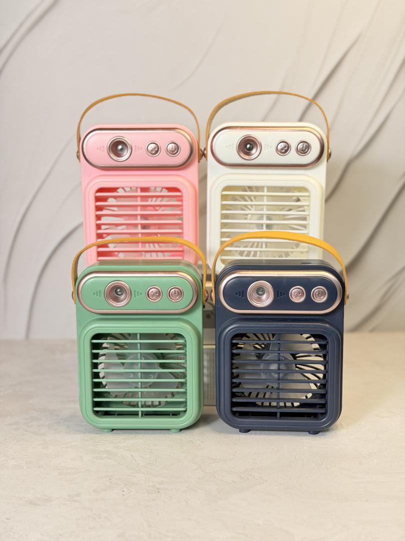 پنکه رومیزی مدل Retro Style Pattern Cool Air کد 7481