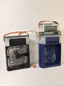 پنکه رومیزی مه پاش تایمر دار AIR COOLER FANکد 7422