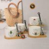 ماگ زیر چوبی طرح کریسمس کد 7425