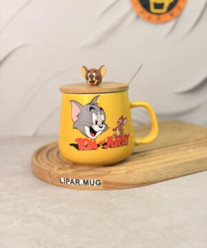 ماگ تام و جری درب چوبی کد 7531