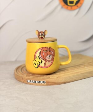 ماگ تام و جری درب چوبی کد 7531