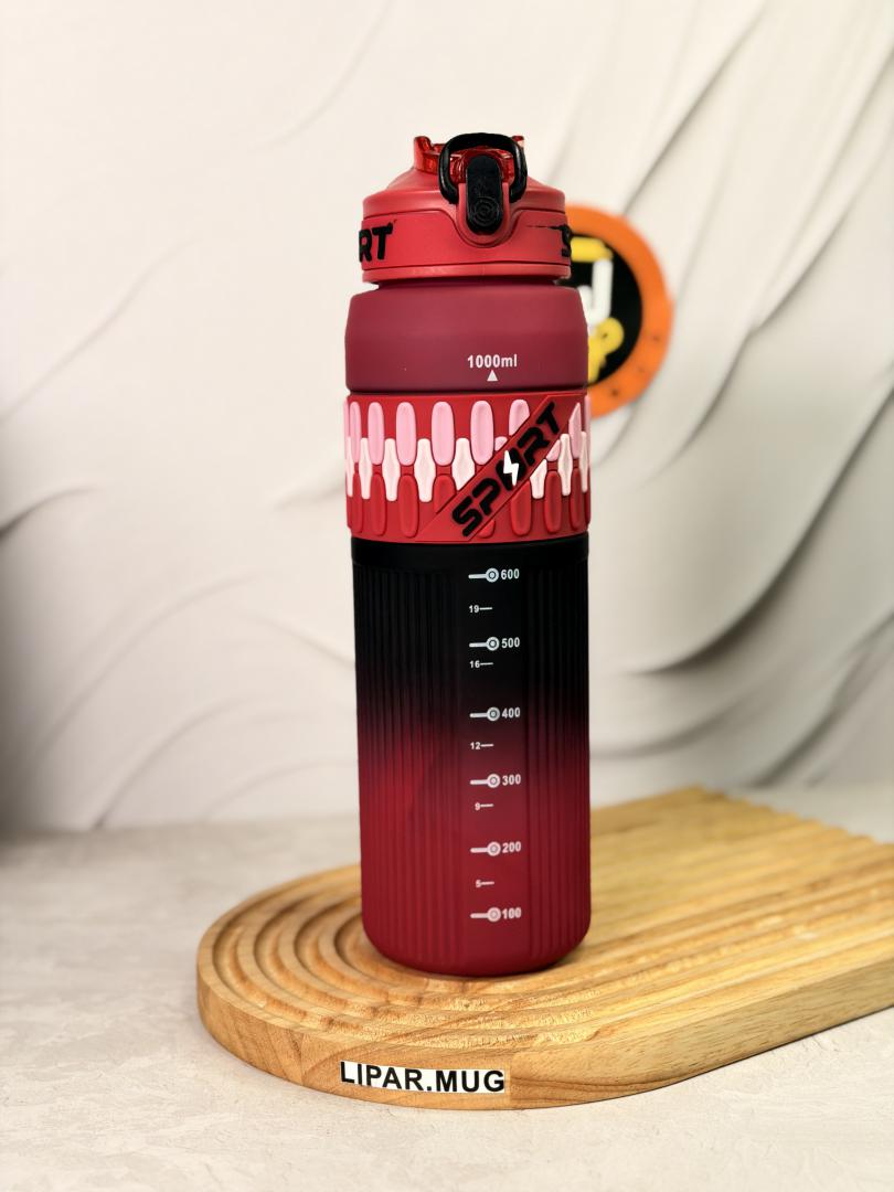 قمقمه باشگاهی شیار دار SPORT حجم ۱۰۰۰ میلی لیتر کد 7536