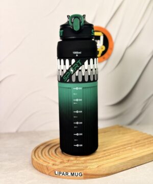 قمقمه باشگاهی شیار دار SPORT حجم ۱۰۰۰ میلی لیتر کد 7536