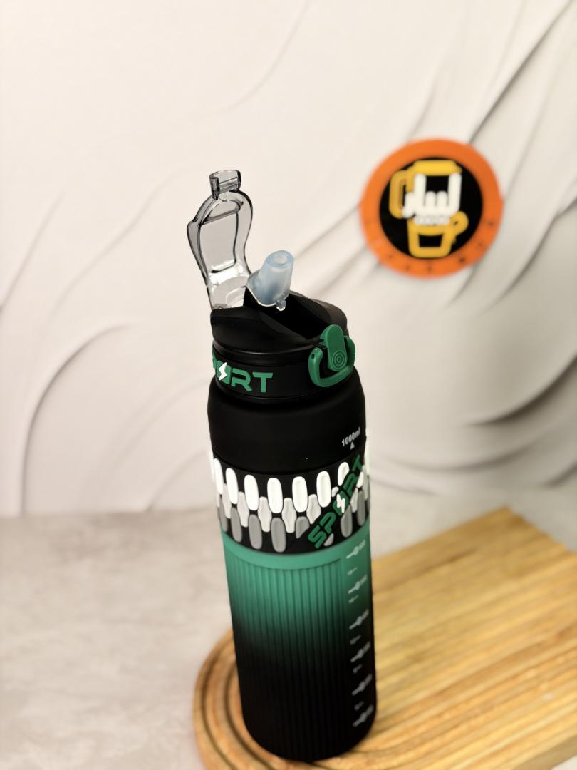 قمقمه باشگاهی شیار دار SPORT حجم ۱۰۰۰ میلی لیتر کد 7536