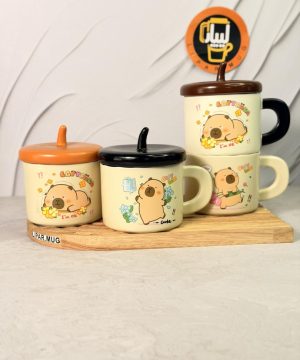 ماگ طرح کاپی بارا فندقی کد 7538