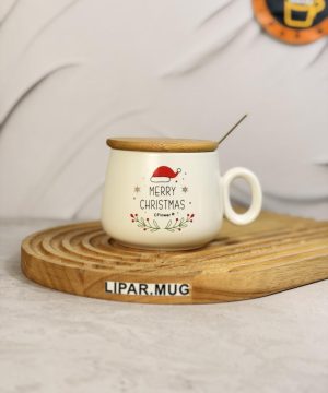 نیم ماگ تپل کریسمسی درب بامبو کد 7594