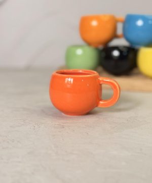شات سرامیکی خمره ای رنگی ساده کد7598
