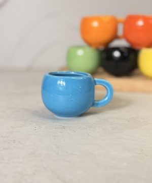 شات سرامیکی خمره ای رنگی ساده کد7598