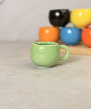شات سرامیکی خمره ای رنگی ساده کد7598