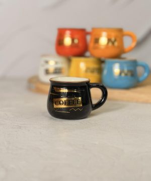 شات خمره ای رنگی کافی طلایی کد 7600