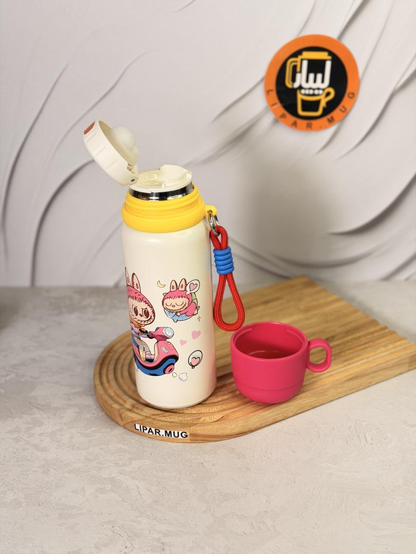 تراول ماگ فلاسکی لبوبو لیوان دار کد 7604
