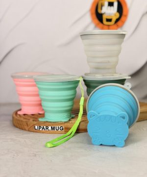 لیوان مسافرتی سیلیکونی تاشو 7607