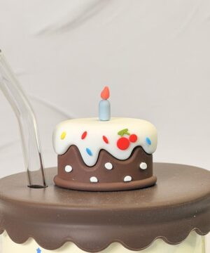 ماگ دسته قلبی حیوانات تولدی کد 7509