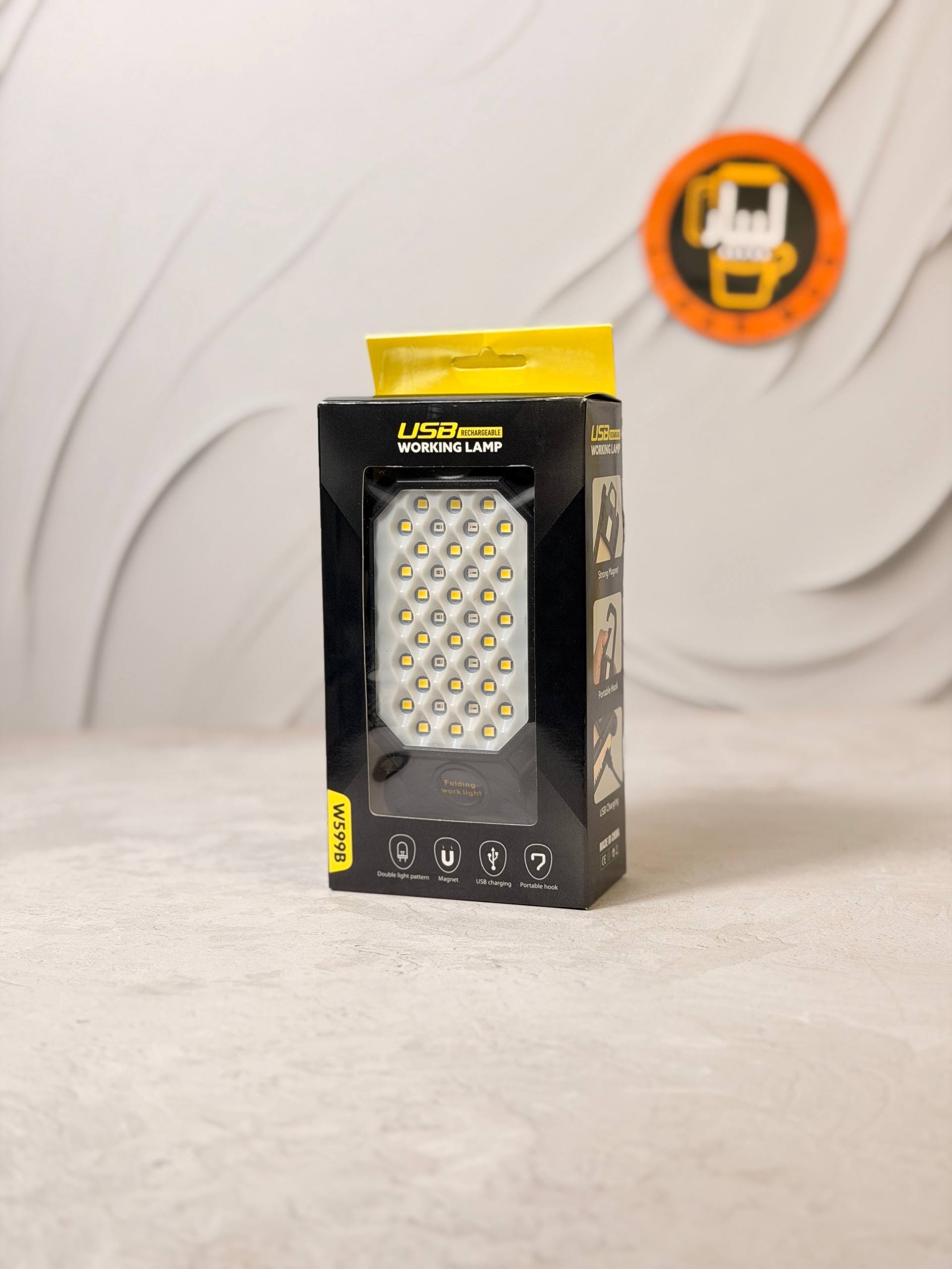 چراغ اضطراری دستی WORKING LAMP کد W598B و W599B شارژی
