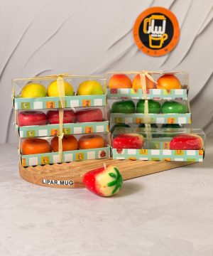 شمع فانتزی میوه ای بسته 3 عددی کد 7666