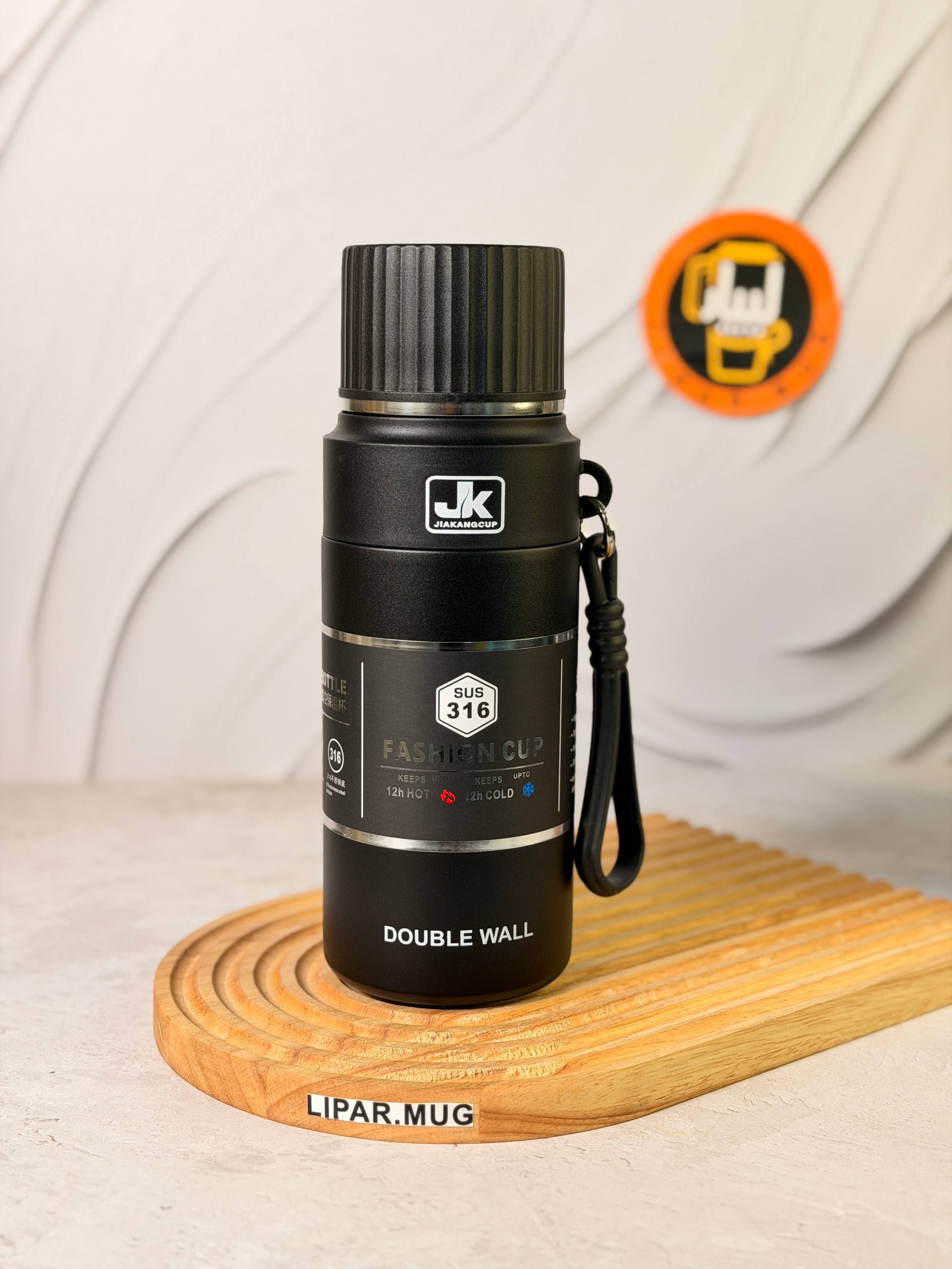 فلاسک استیل 700 میلی لیتر JK مدل Fashion Cup کد 7671