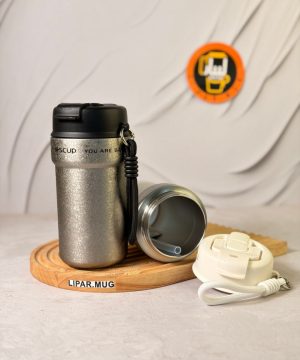 تراول ماگ اچ اس کاپ دوحالته HSCUP دور استیل بزرگ 550 میل کد 7651