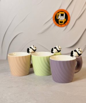 فنجان موج دار پاندا روی دسته کد 7697