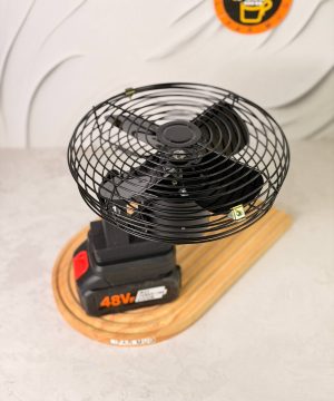 پنکه شارژی تمام فلزی 5 باطری مدل LITHIUM ELECTRIC FAN کد 7684
