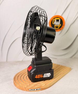 پنکه شارژی تمام فلزی 5 باطری مدل LITHIUM ELECTRIC FAN کد 7684