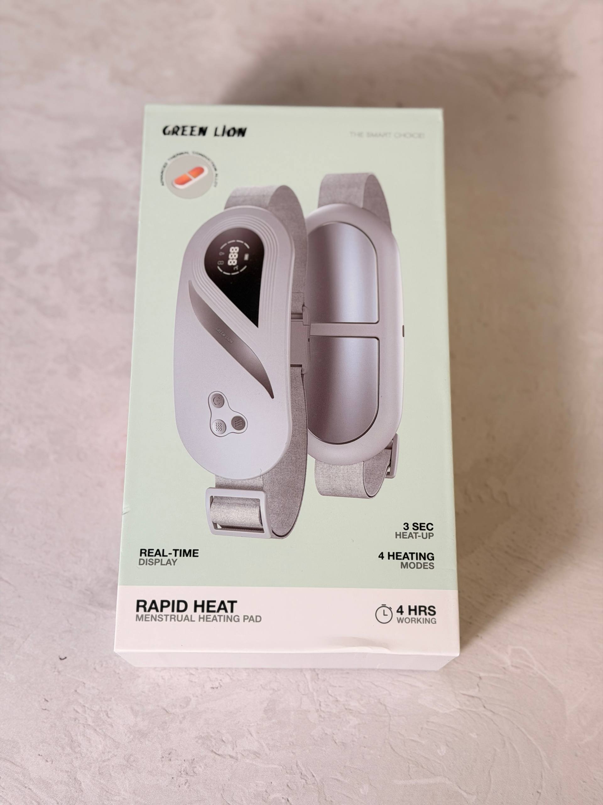 ماساژور قاعدگی گرین لاین GREEN LION مدل GL-MP30 گرم کننده و لرزشی کد 7693
