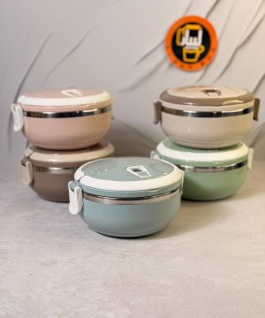 لانچ باکس دسته روی در داخل استیل 1 طبقه کد 7252