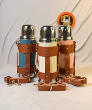 فلاسک کاور چرمی شیار دار FLAGSHIP کد 7260