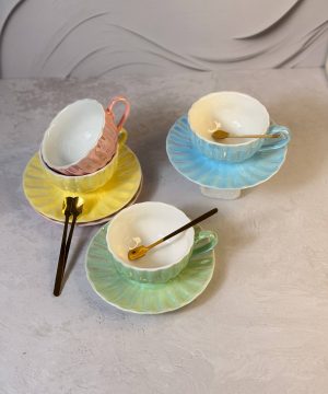 لاته خوری طرح انگلیسی هلوگرامی کد 7261