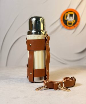 فلاسک کاور چرمی شیار دار FLAGSHIP کد 7260