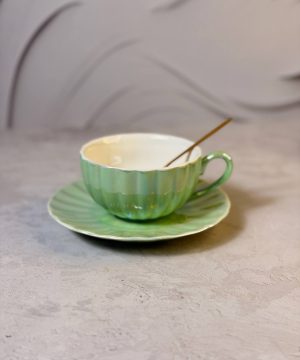 لاته خوری طرح انگلیسی هلوگرامی کد 7261