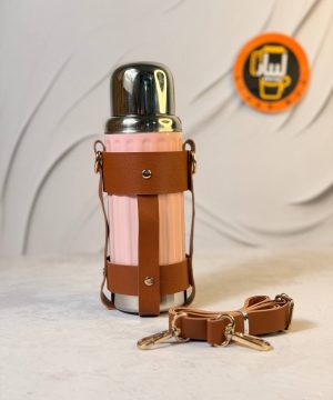 فلاسک کاور چرمی شیار دار FLAGSHIP کد 7260