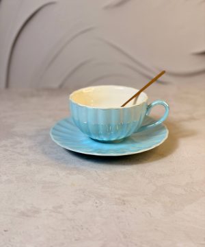 لاته خوری طرح انگلیسی هلوگرامی کد 7261